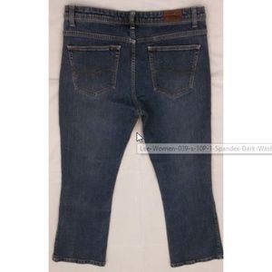 Lee Women's 10P 1% Spandex Dark Wash Jeans ST1FF24